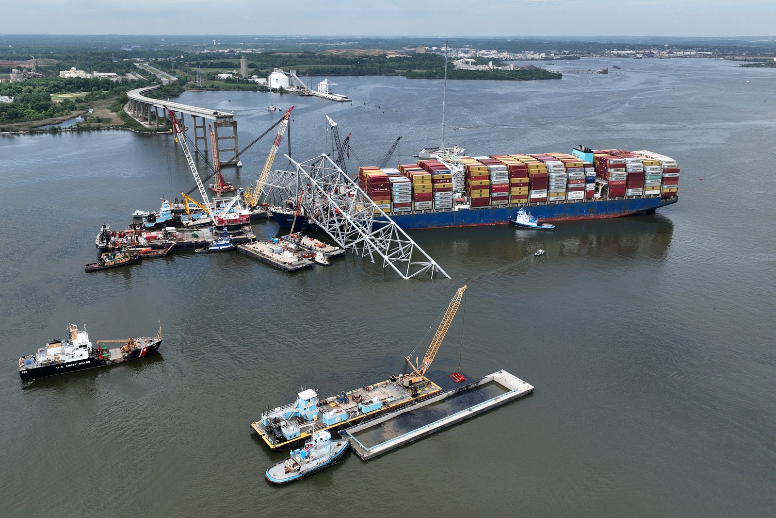Baltimore key bridge was in high collapse risk before shipping strike: ntsb