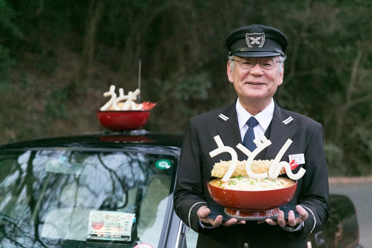 A taxi that helps travelers find the best noodles in the earth