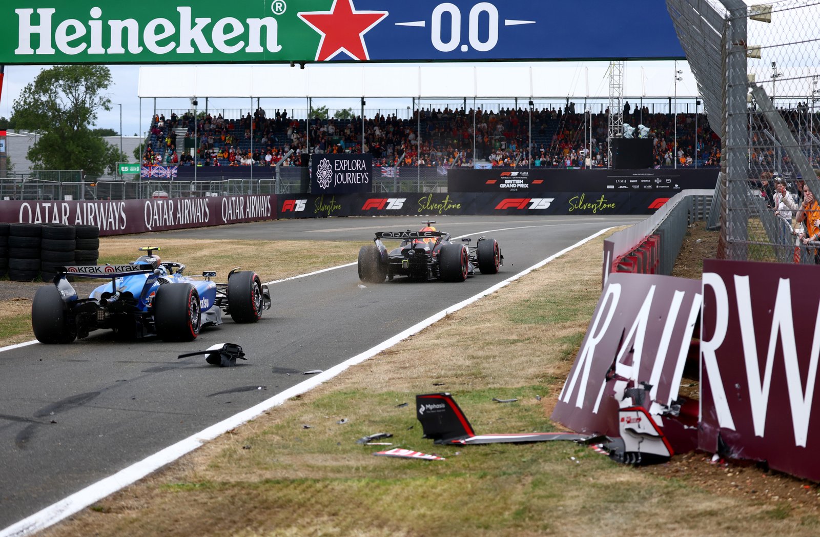 Chaos to Silverstone: Two crash lead Fp3 to a dramatic arrest