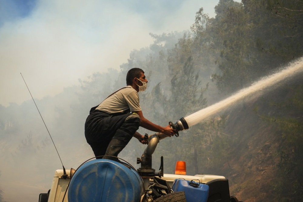 Wildfires I was in the mediterranean as the breath of heat