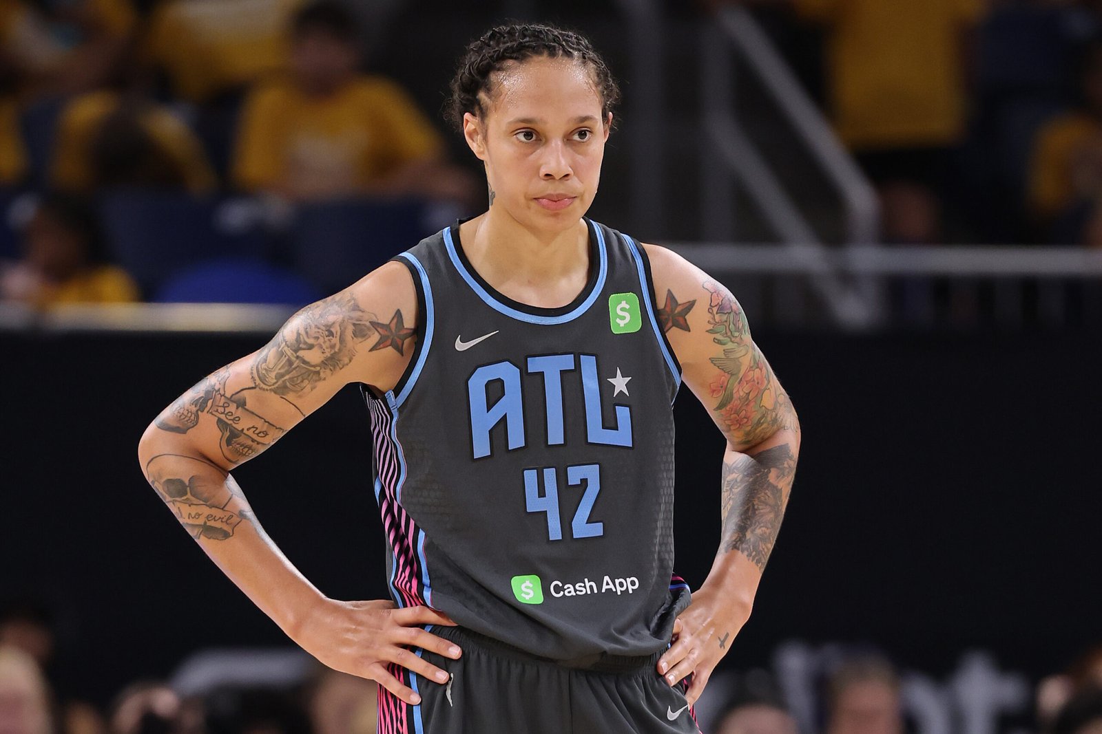 Atlanta Dream Star Star Brittney Griner at the risk of Wnba plain