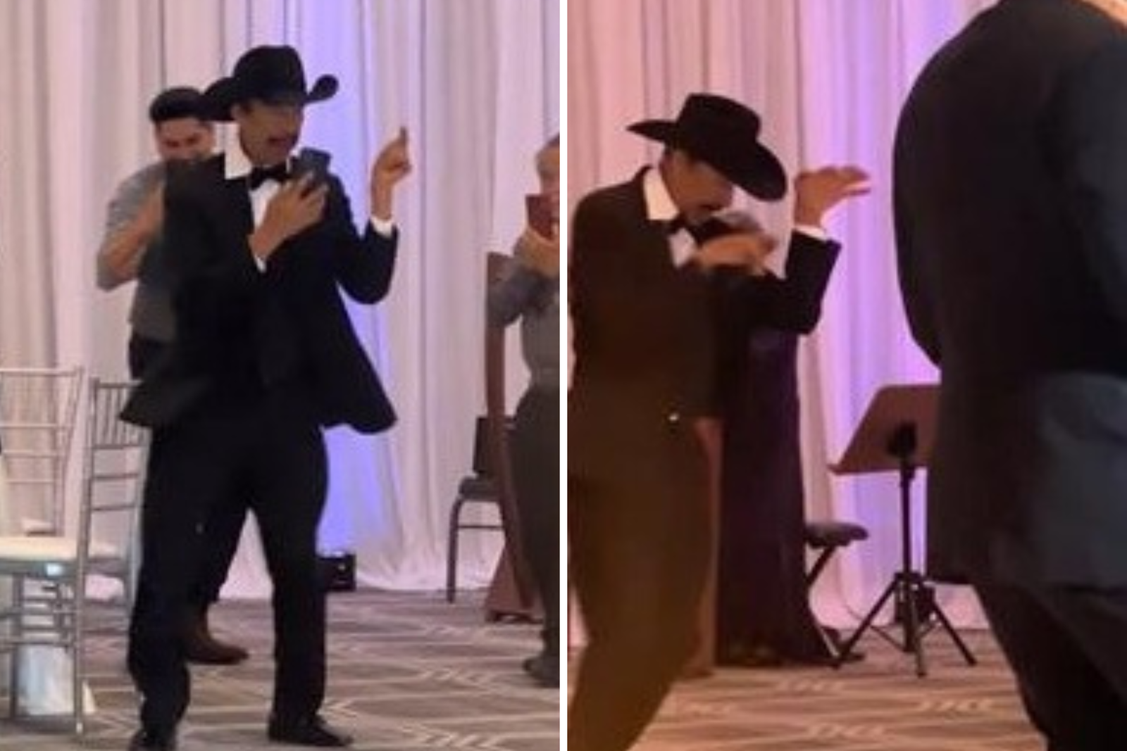Father's response to first daughter's first dance goes viral, the camera takes everything