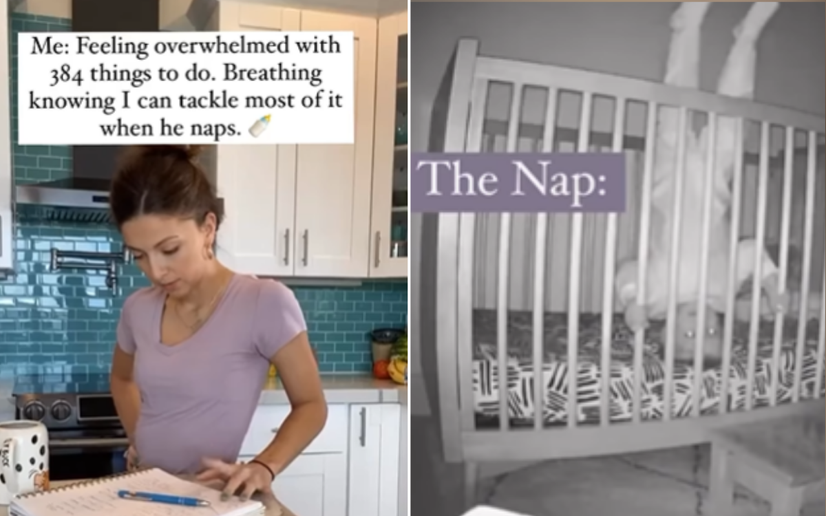Mother's controls on the son via baby cam-nothing could you prepare for what you see