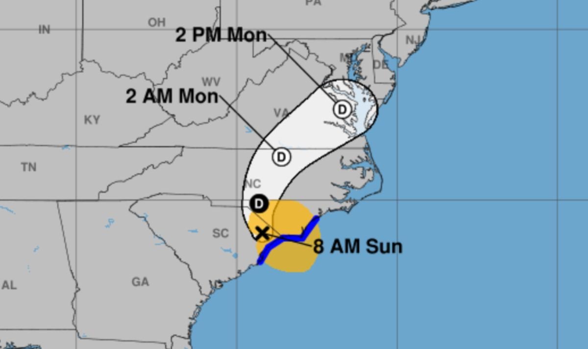 Tropical Storm Chantal makes Farkfall, Map shows the road update