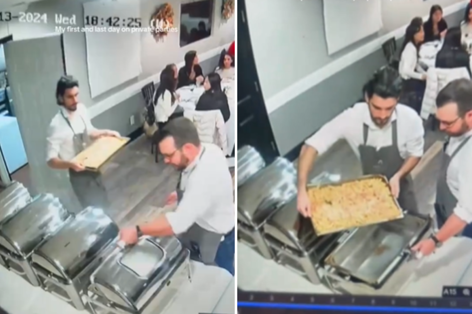 The first time of maid ends in the Chos-CCTV shows how everything went wrong