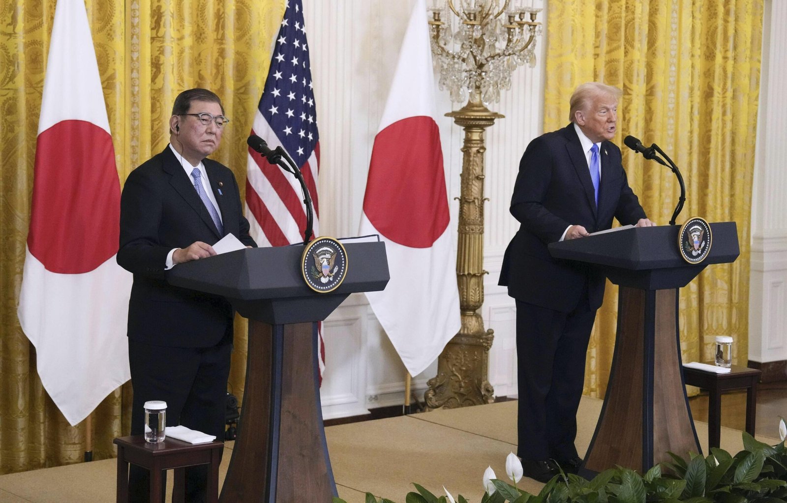 Donald Trump hit Japan, South Korea with the new fee rate