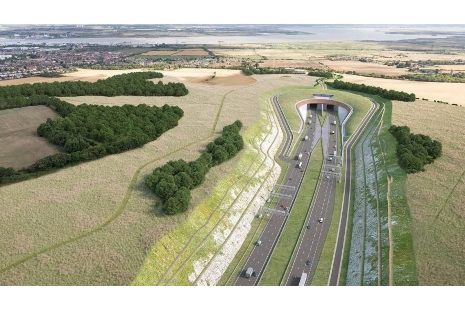 The largest tunnel of Europe to have three streets of carriers for cars