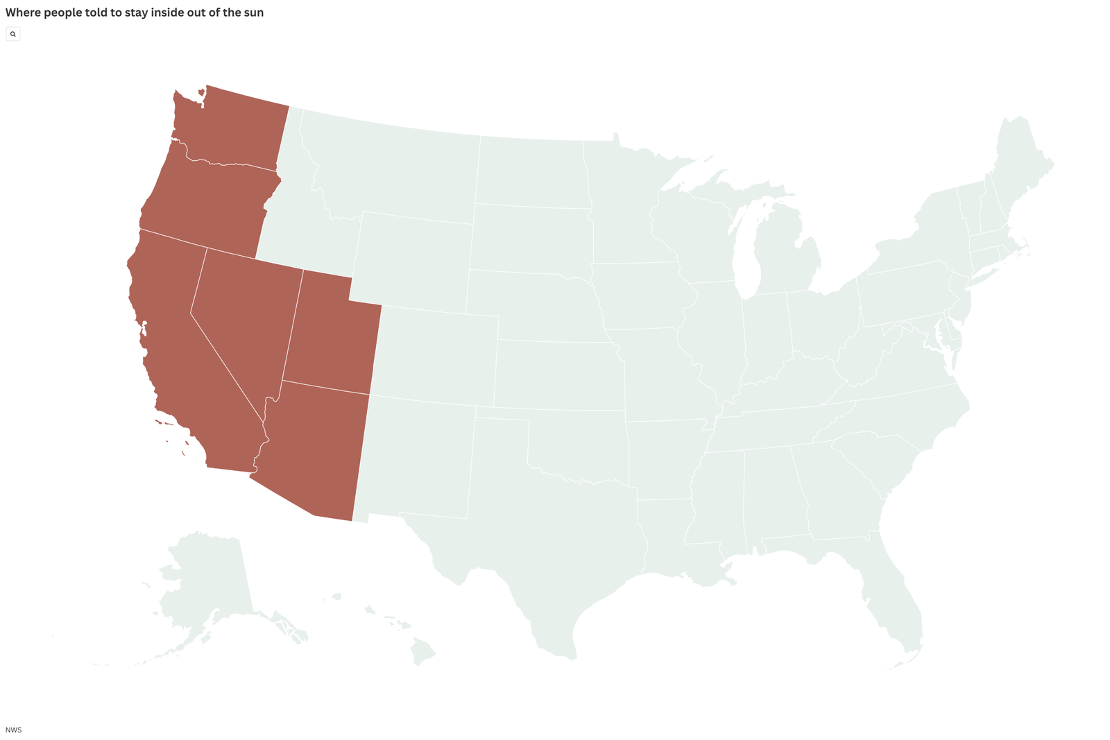 Maps shows where millions have to stay inside of cantident heat notices