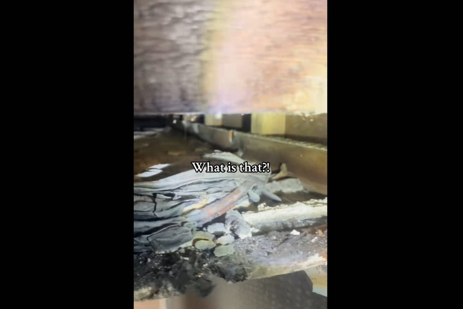 Homeowners take the wall in the 1800s wall at home to what they find cavity