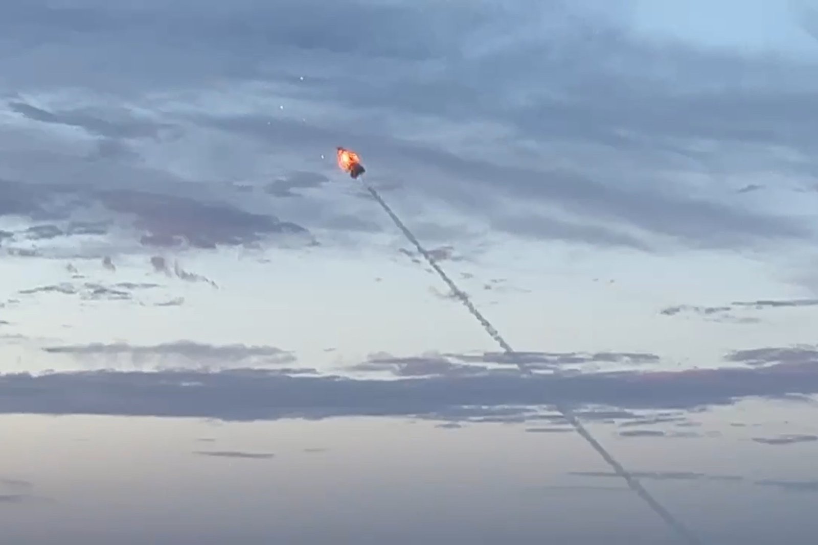 Video shows the Missile Homeless Midair during the Drill Defense